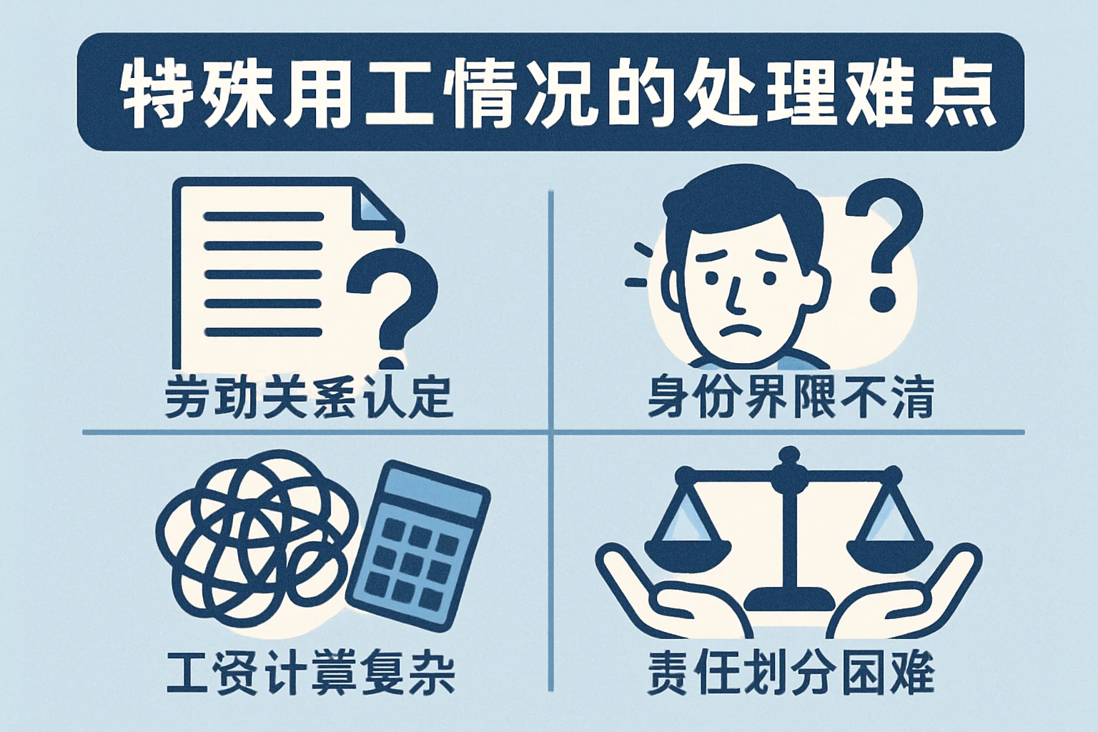 特殊用工情况的处理难点