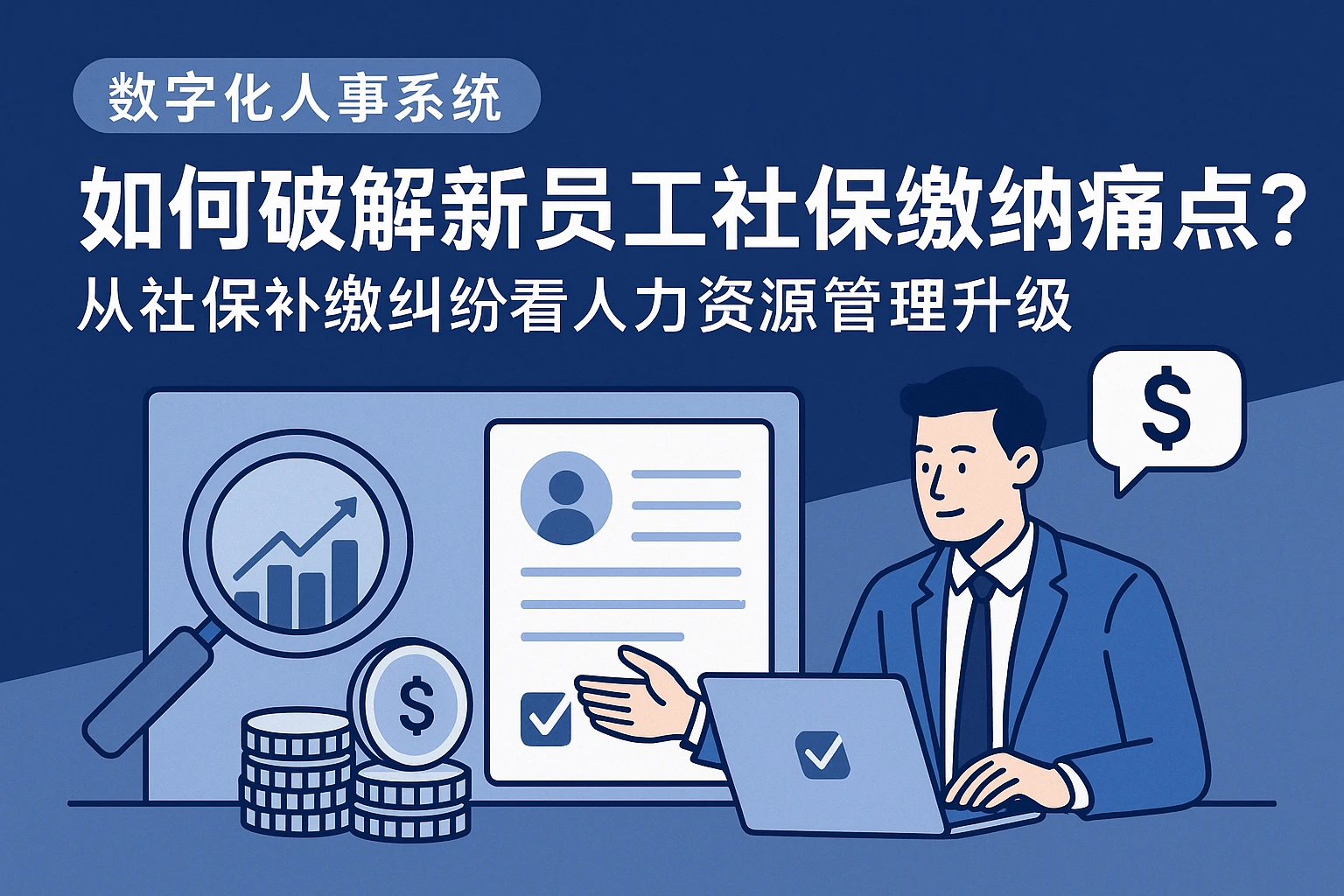 数字化人事系统如何破解新员工社保缴纳痛点?从社保补缴纠纷看人力资源管理升级