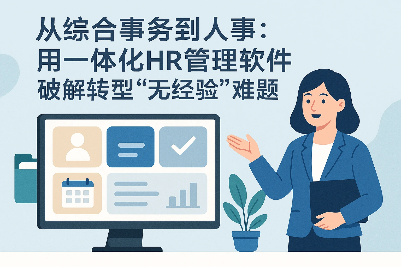 从综合事务到人事：用一体化HR管理软件破解转型“无经验”难题