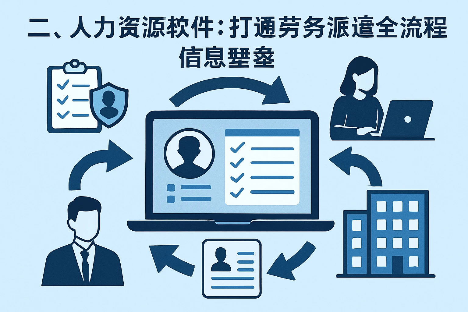 二、人力资源软件:打通劳务派遣全流程信息壁垒