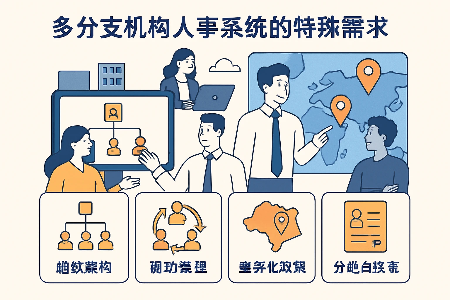 多分支机构人事系统的特殊需求