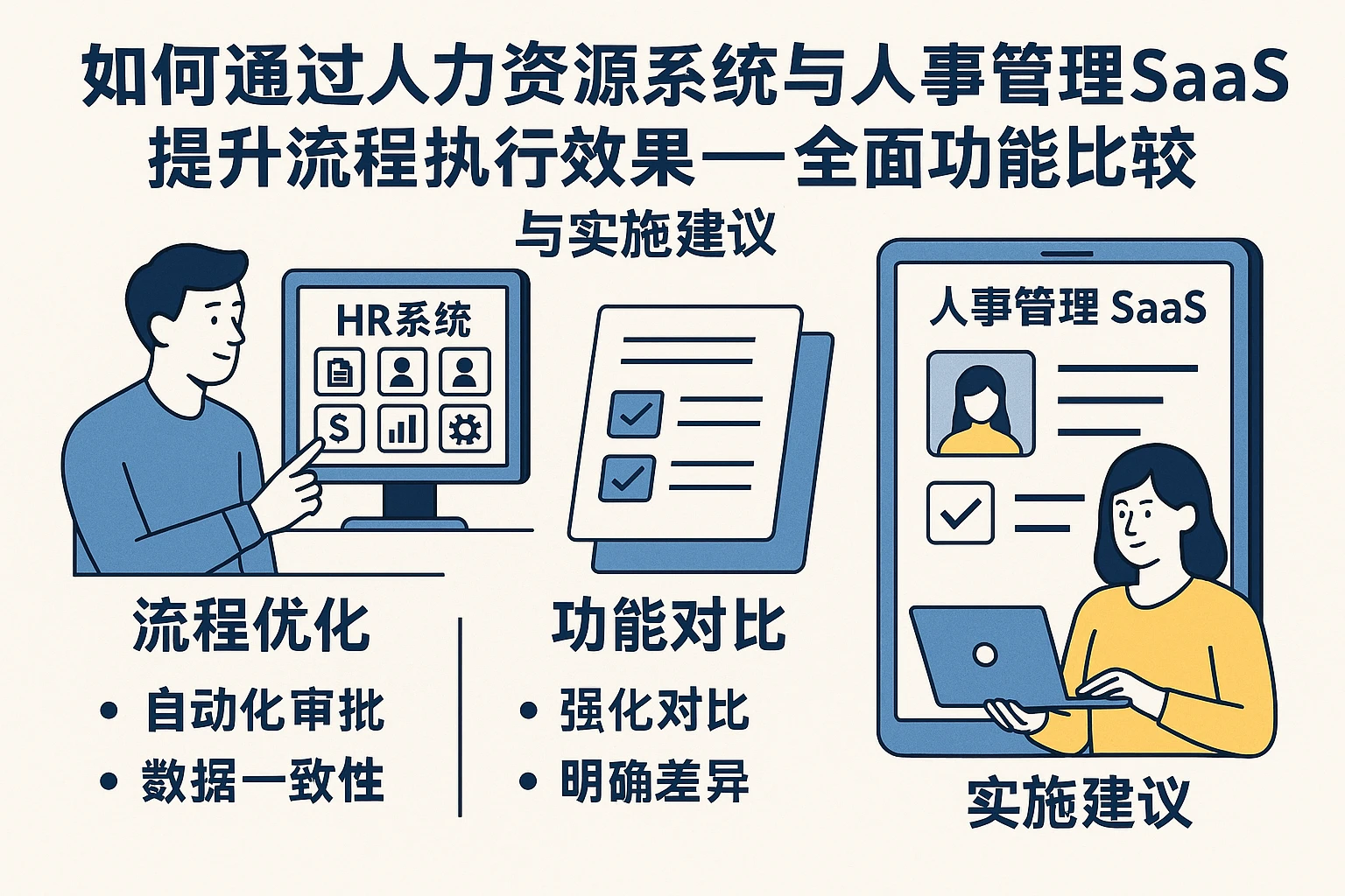 如何通过人力资源系统与人事管理SaaS提升流程执行效果——全面功能比较与实施建议