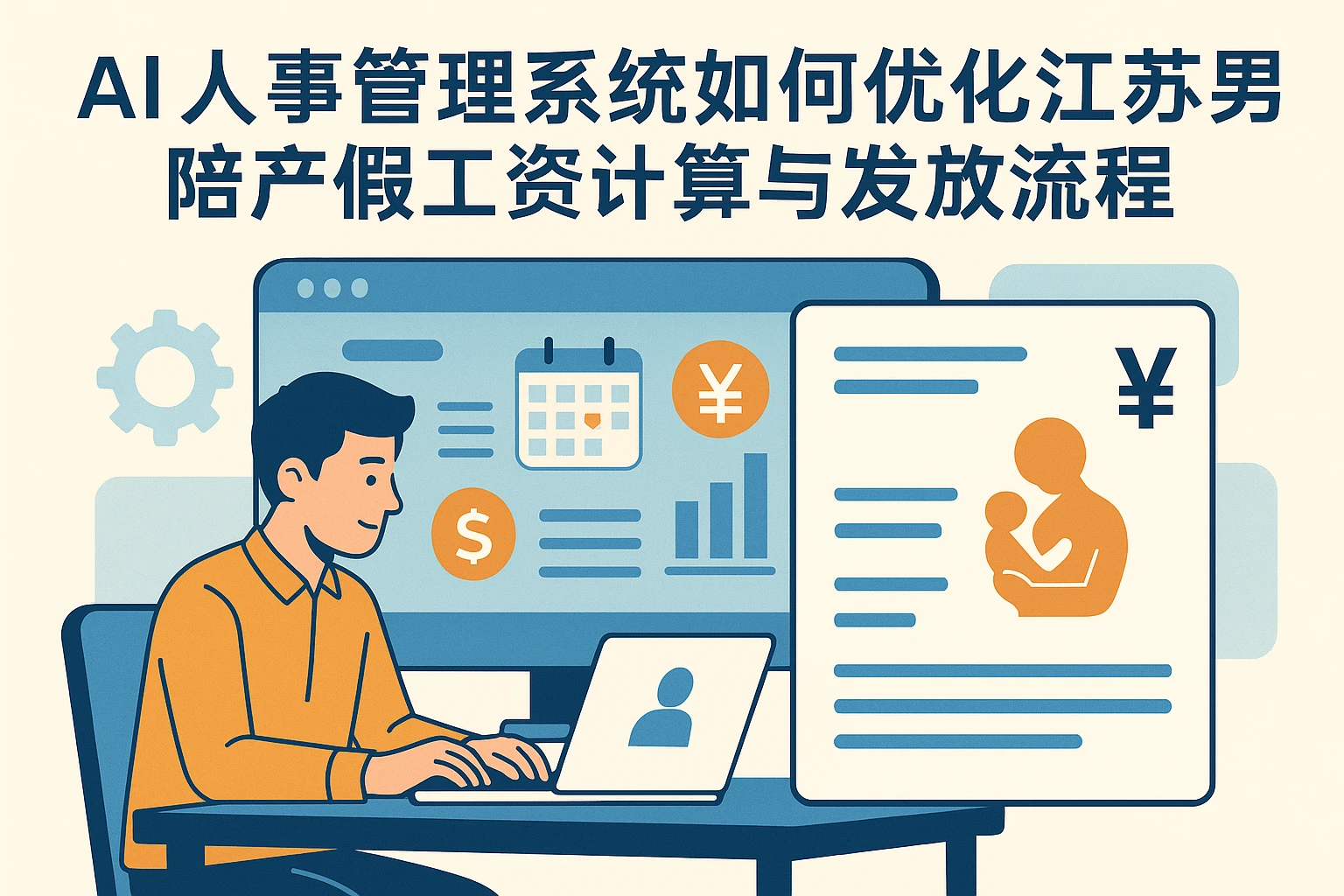 AI人事管理系统如何优化江苏男职工陪产假工资计算与发放流程