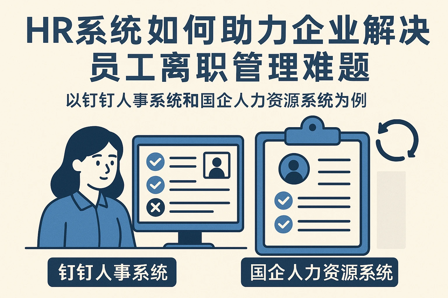 HR系统如何助力企业解决员工离职管理难题——以钉钉人事系统和国企人力资源系统为例