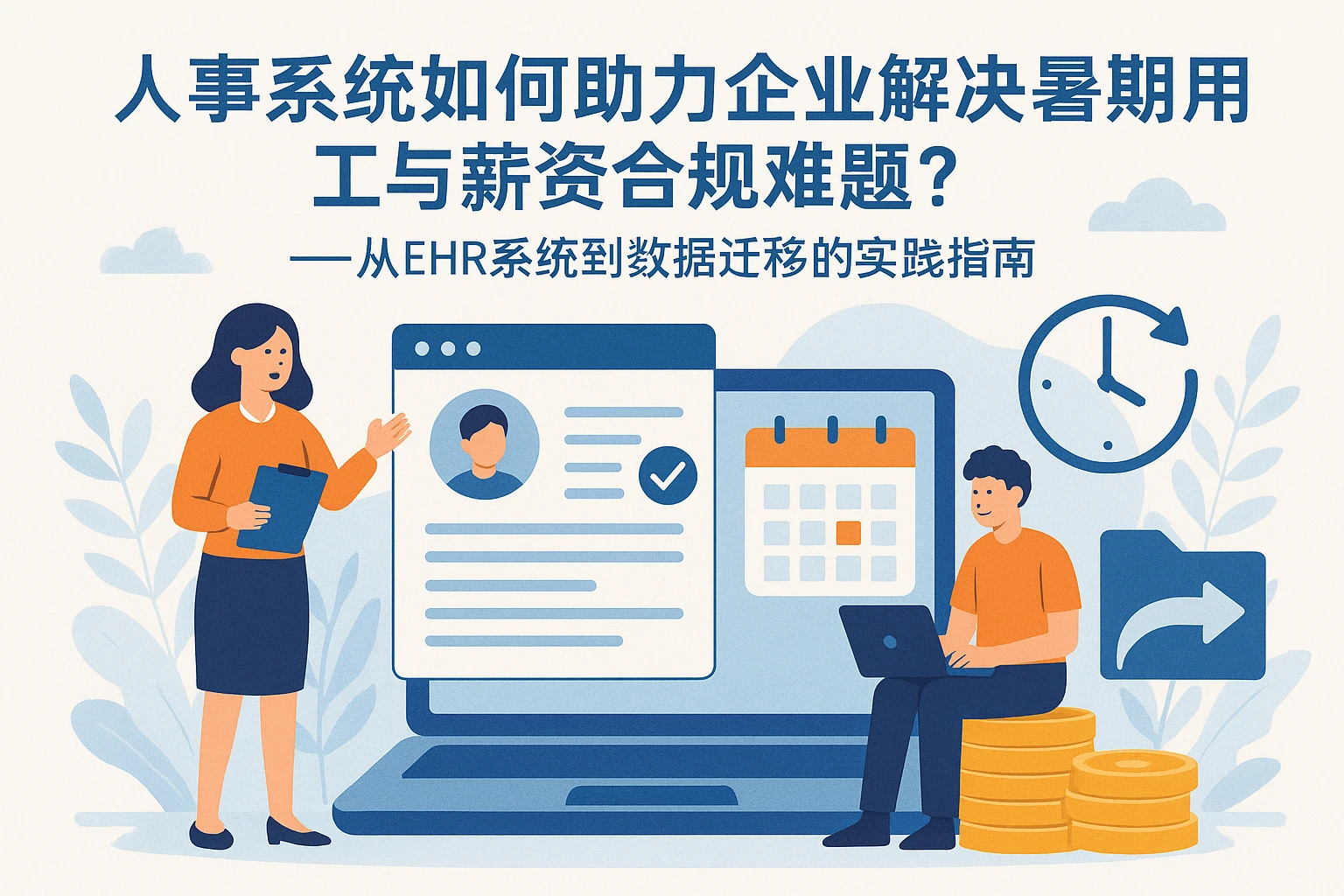 人事系统如何助力企业解决暑期用工与薪资合规难题?——从ehr系统到数据迁移的实践指南