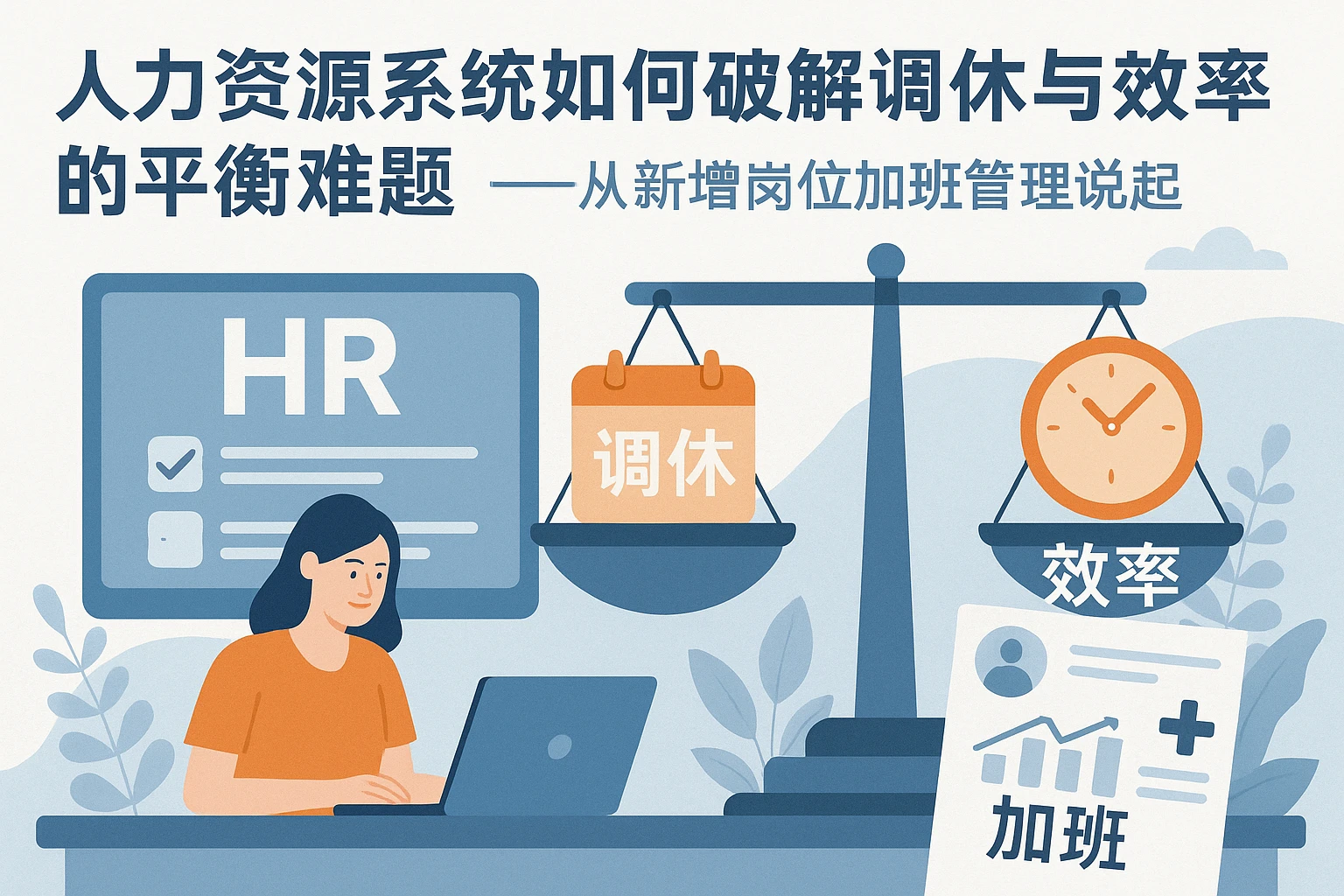 人力资源系统如何破解调休与效率的平衡难题——从新增岗位加班管理说起
