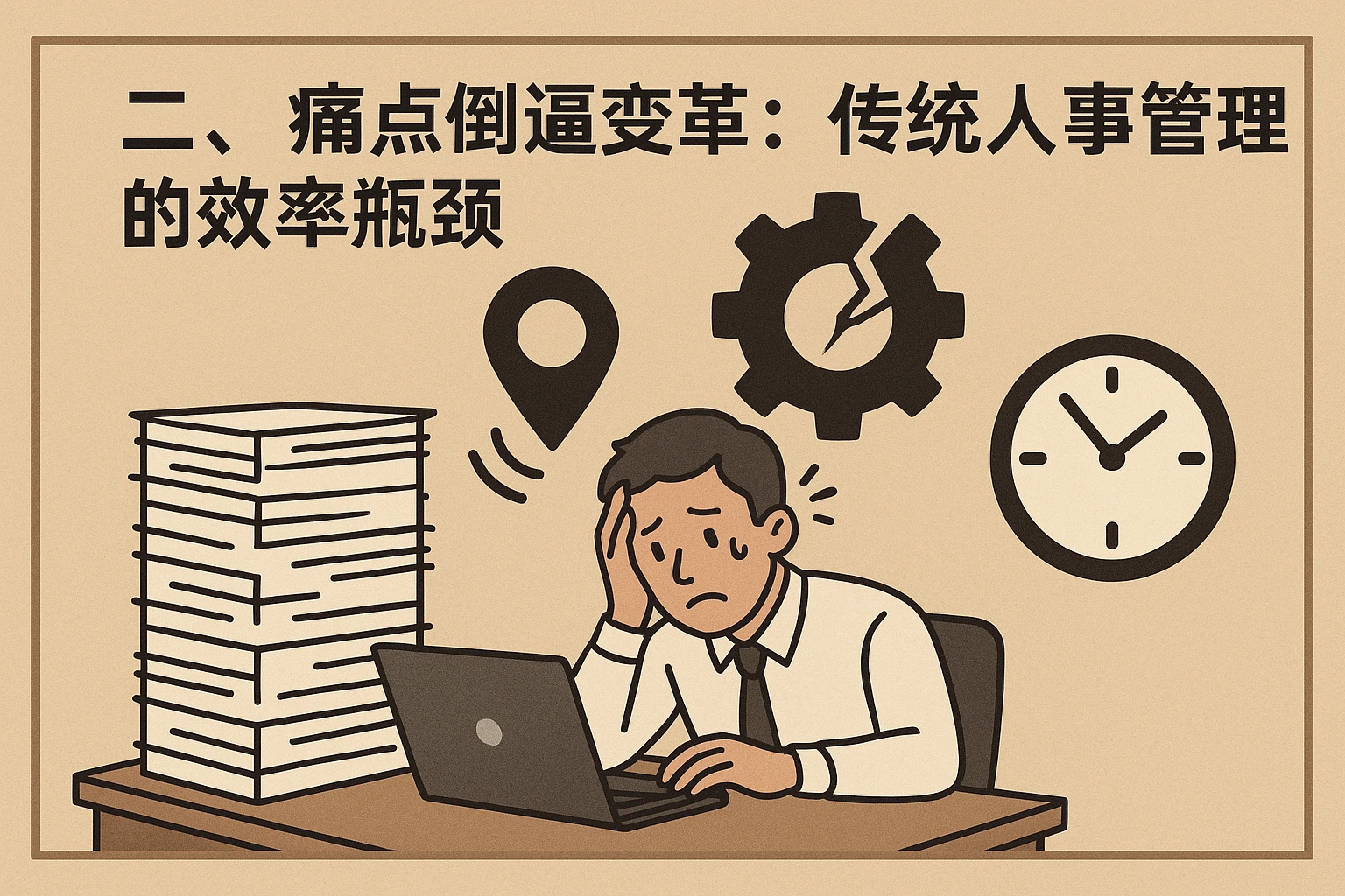 二、痛点倒逼变革:传统人事管理的效率瓶颈