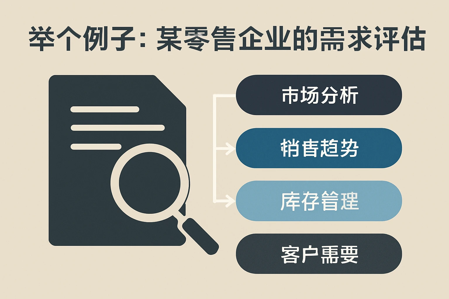 举个例子：某零售企业的需求评估