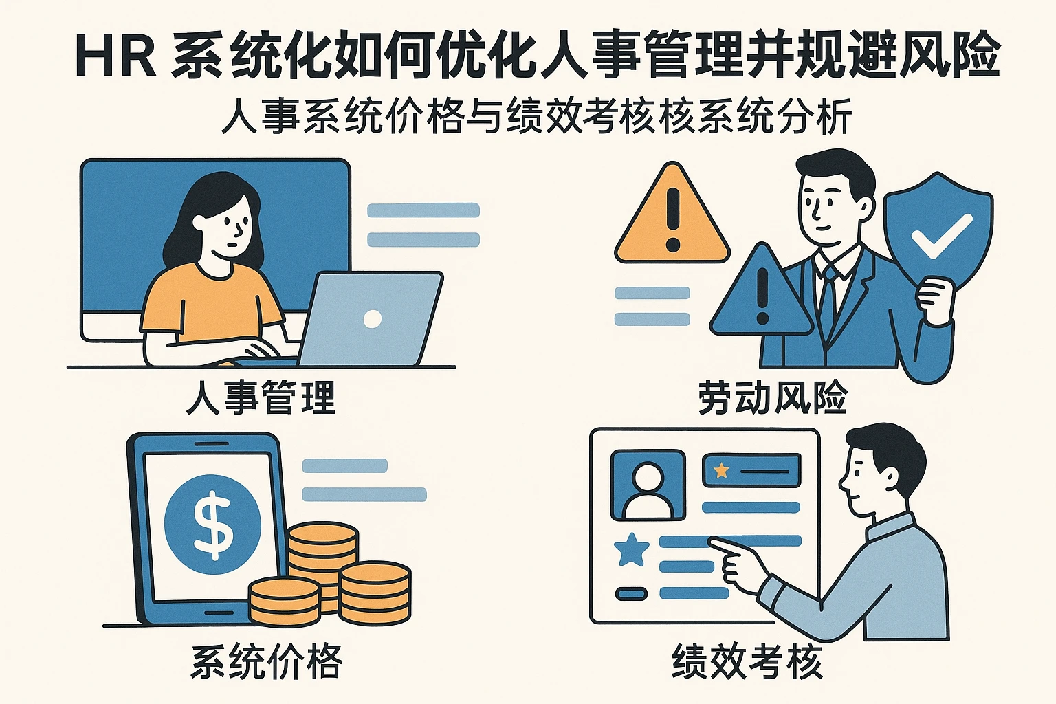 HR系统如何优化人事管理并规避劳动风险：人事系统价格与绩效考核系统分析