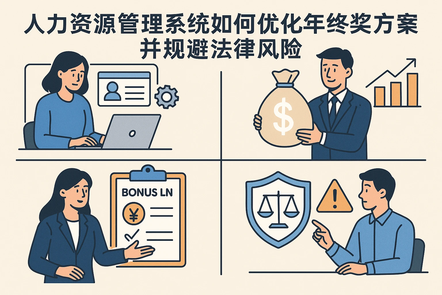 人力资源管理系统如何优化年终奖方案并规避法律风险