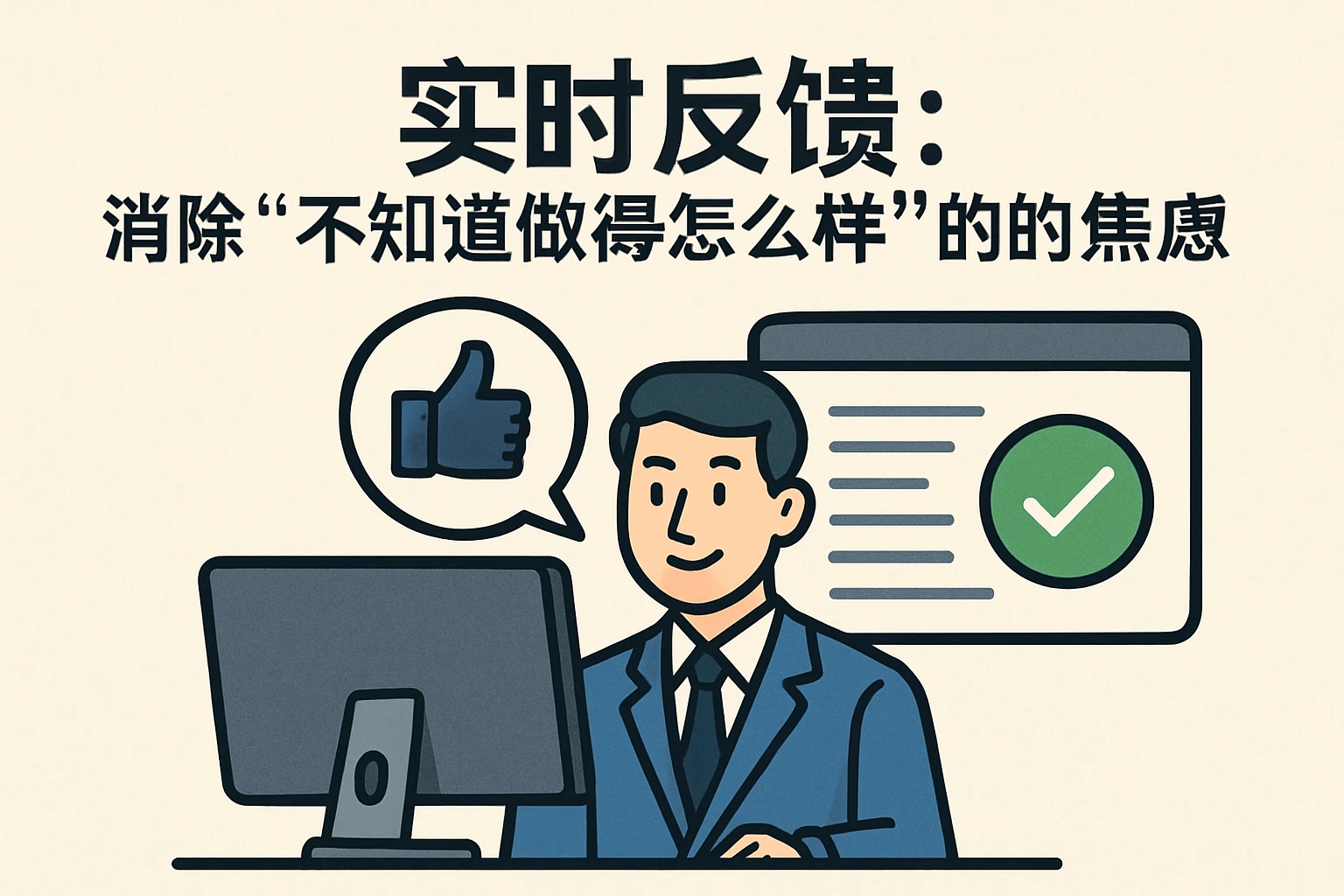 2. 实时反馈:消除“不知道做得怎么样”的焦虑