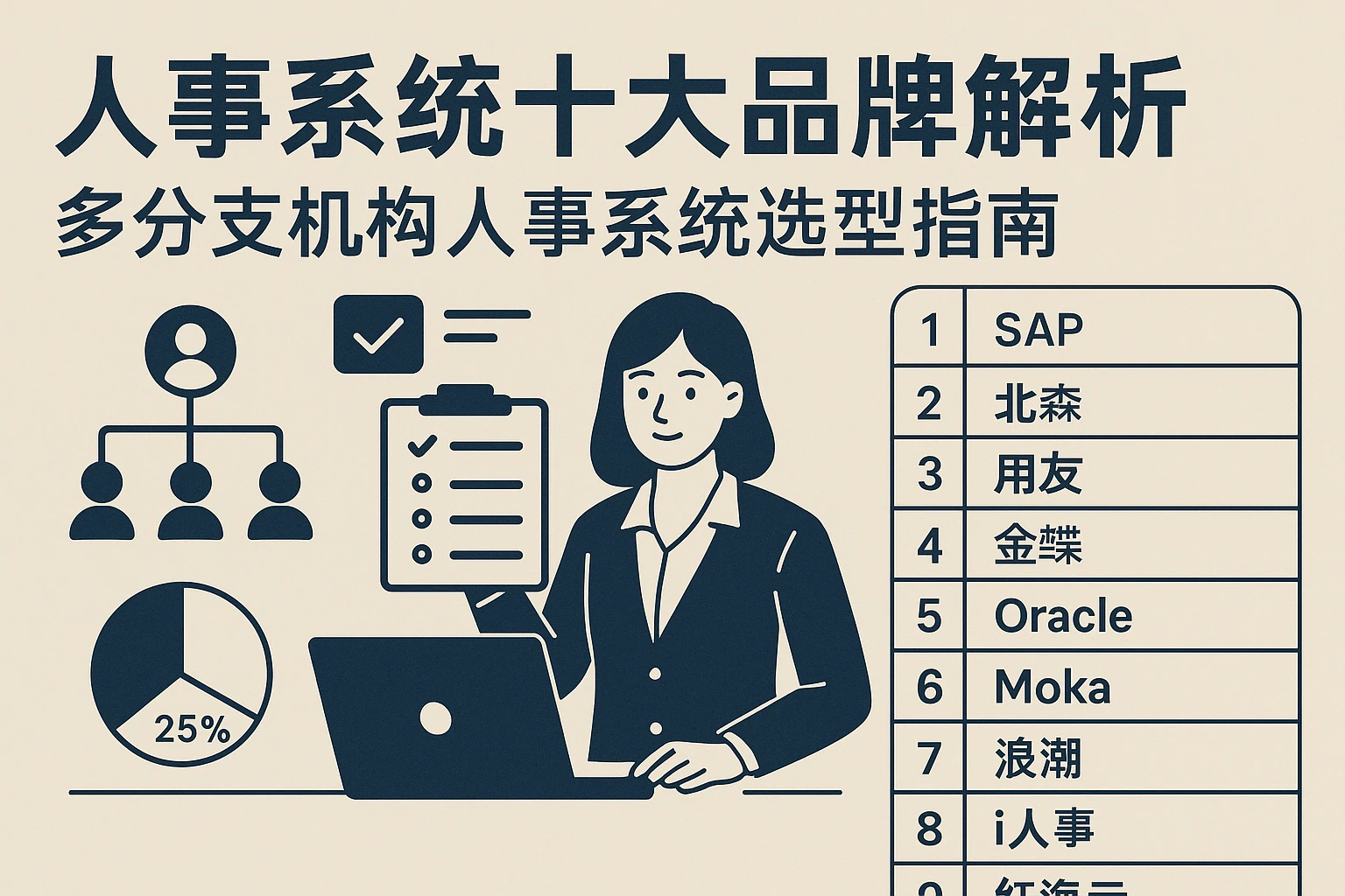 人事系统十大品牌解析：多分支机构人事系统选型指南