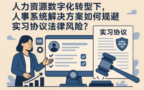 人力资源数字化转型下，人事系统解决方案如何规避实习协议法律风险？