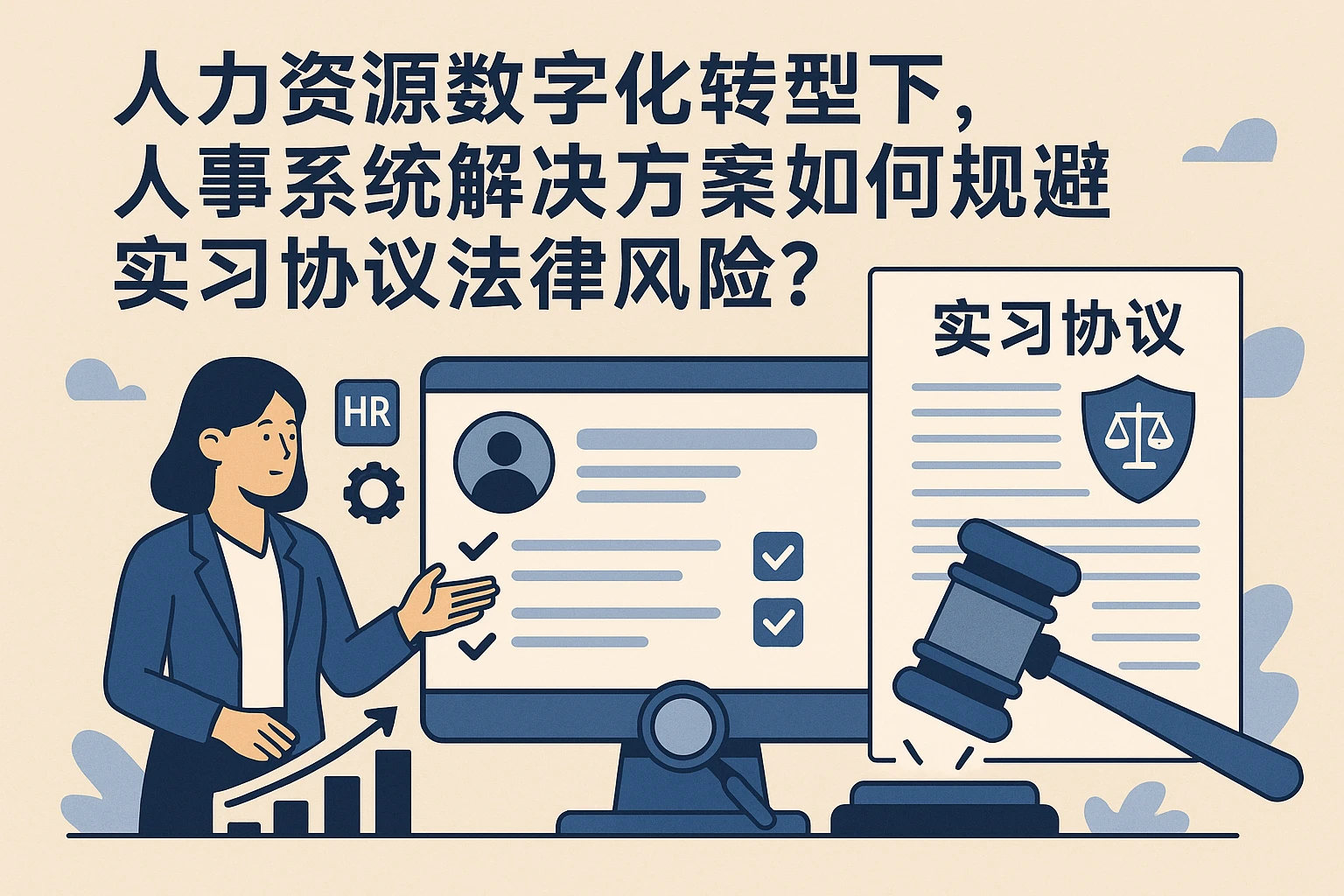 人力资源数字化转型下，人事系统解决方案如何规避实习协议法律风险？