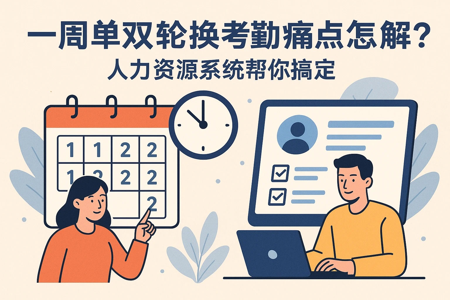 一周单双轮换考勤痛点怎么解?人力资源系统帮你搞定