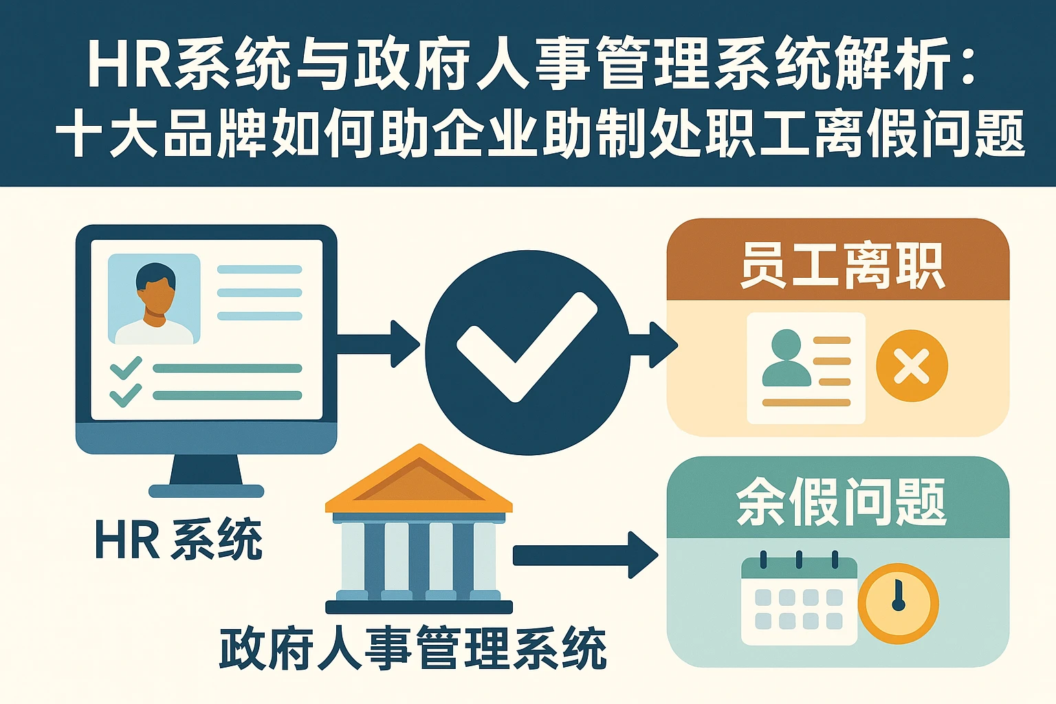HR系统与政府人事管理系统解析：十大品牌如何助力企业合规处理员工离职与余假问题