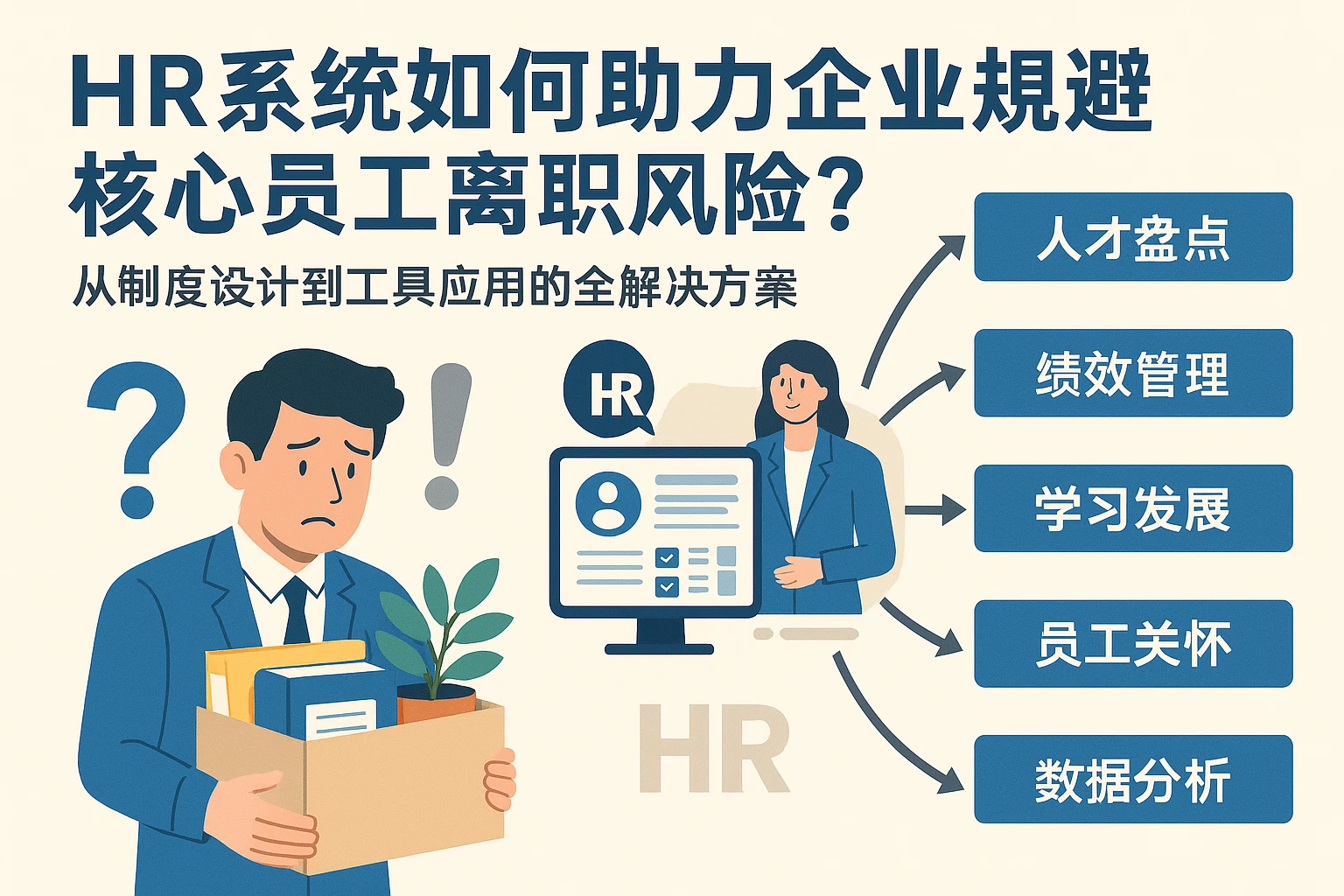 HR系统如何助力企业规避核心员工离职风险?从制度设计到工具应用的全解决方案