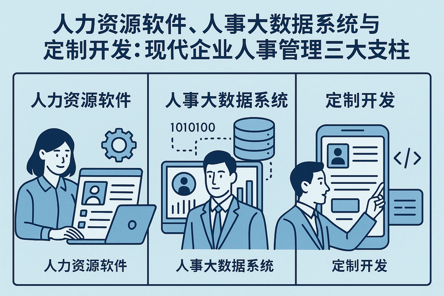 人力资源软件、人事大数据系统与定制开发:现代企业人事管理的三大支柱