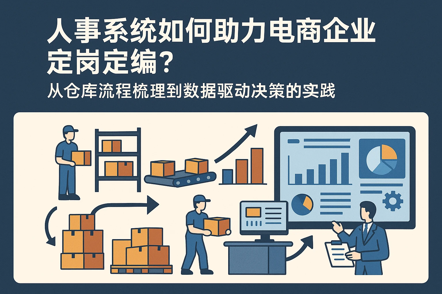 人事系统如何助力电商企业定岗定编？从仓库流程梳理到数据驱动决策的实践