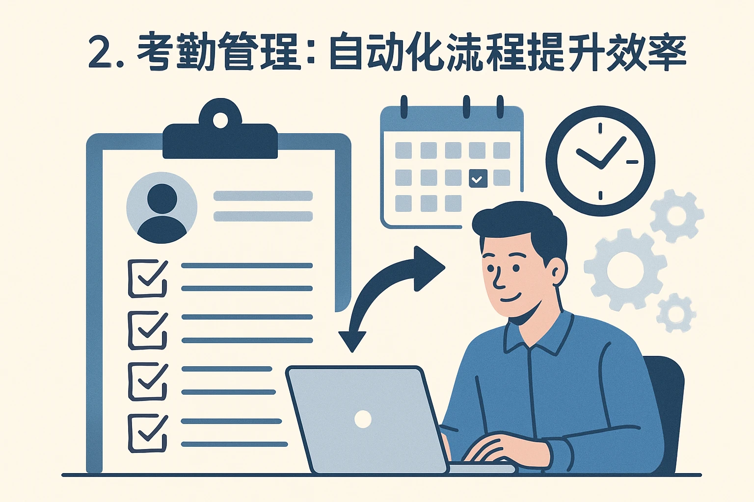 2. 考勤管理：自动化流程提升效率