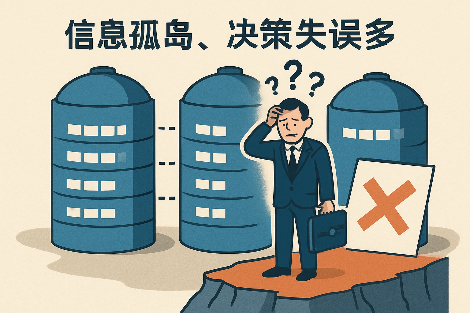 2. 信息孤岛,决策失误多