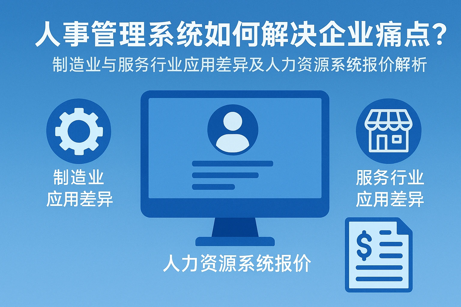 人事管理系统如何解决企业痛点?制造业与服务行业应用差异及人力资源系统报价解析