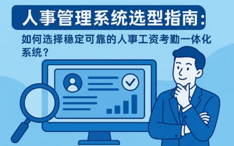 人事管理系统选型指南：如何选择稳定可靠的人事工资考勤一体化系统？
