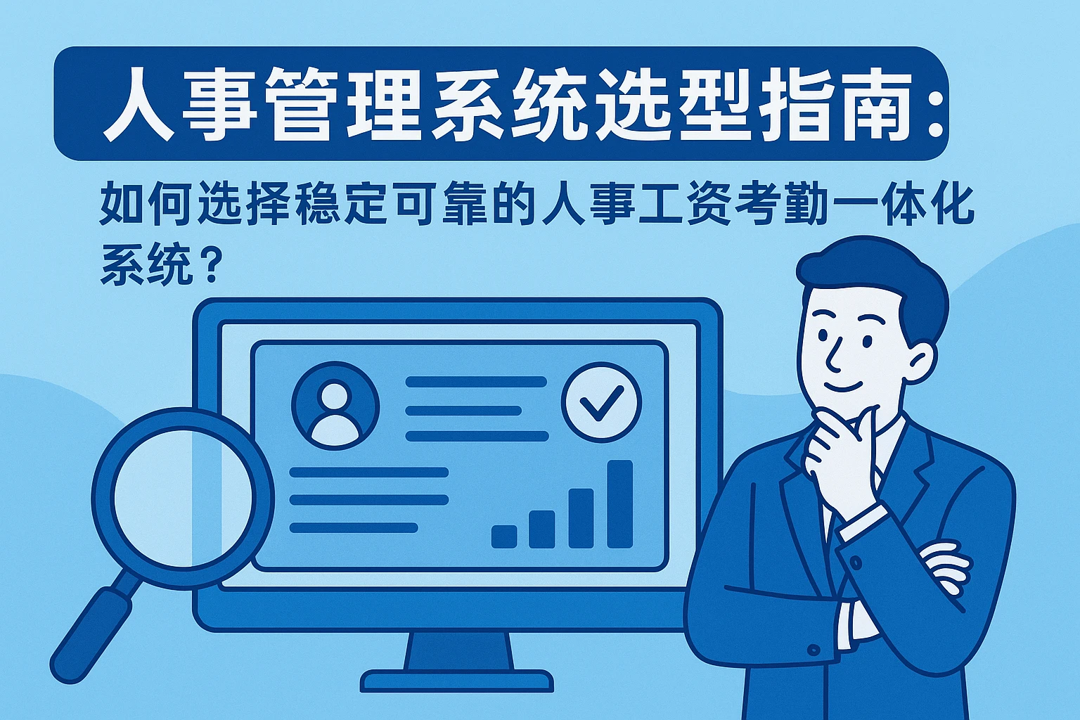 人事管理系统选型指南：如何选择稳定可靠的人事工资考勤一体化系统？