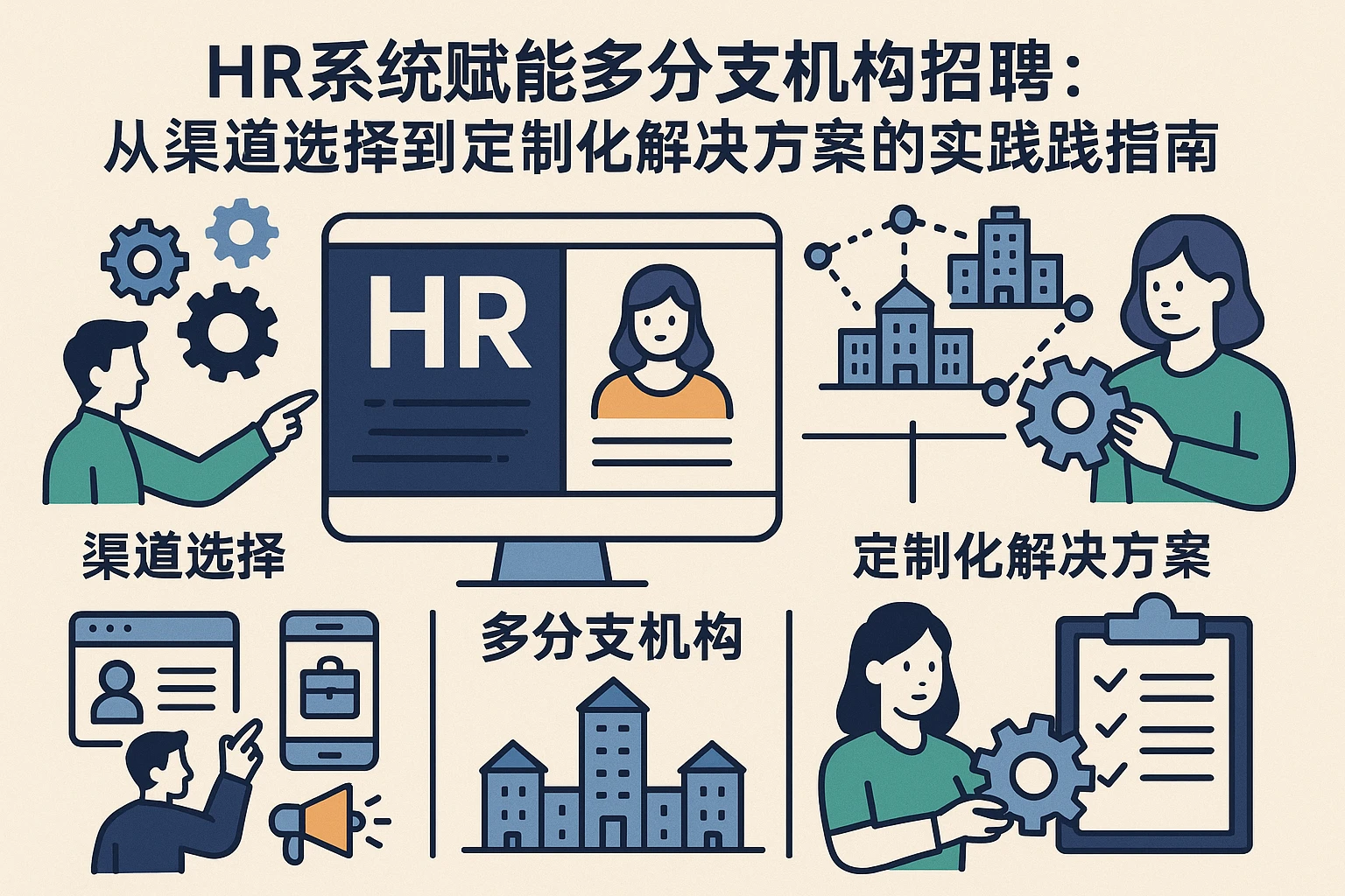 HR系统赋能多分支机构招聘：从渠道选择到定制化解决方案的实践指南