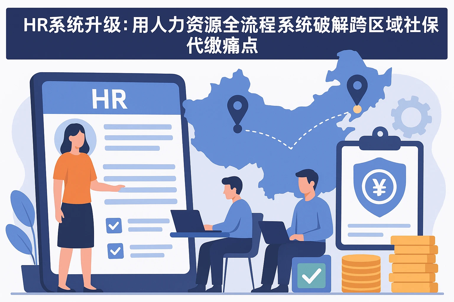 HR系统升级：用人力资源全流程系统破解跨区域社保代缴痛点