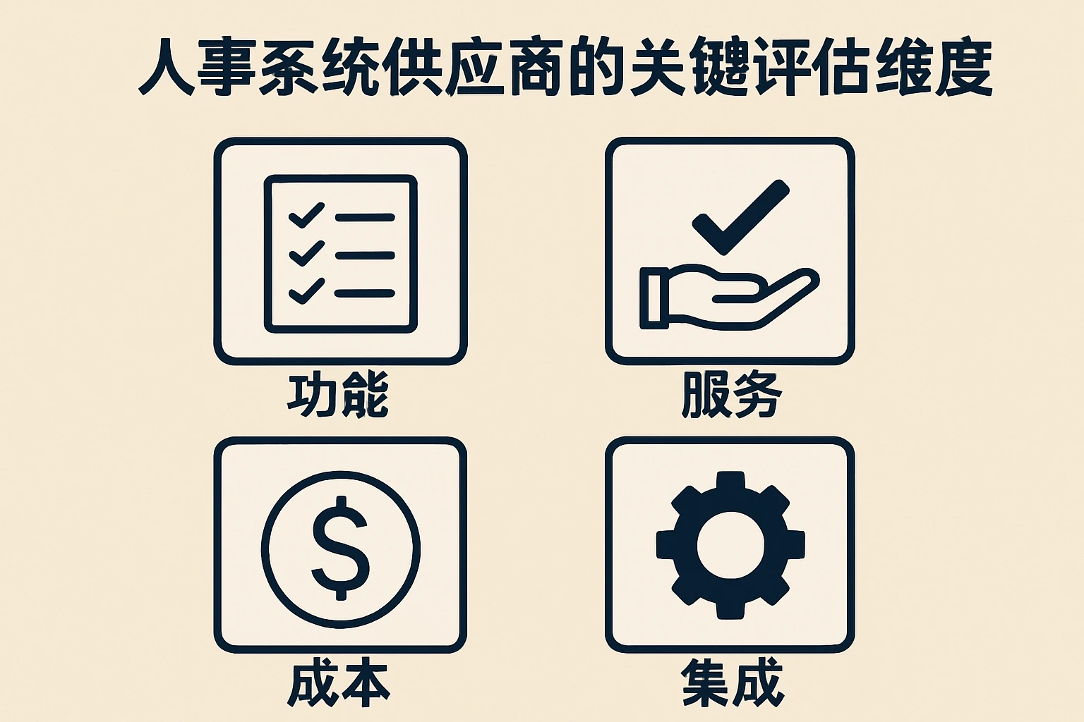 人事系统供应商的关键评估维度