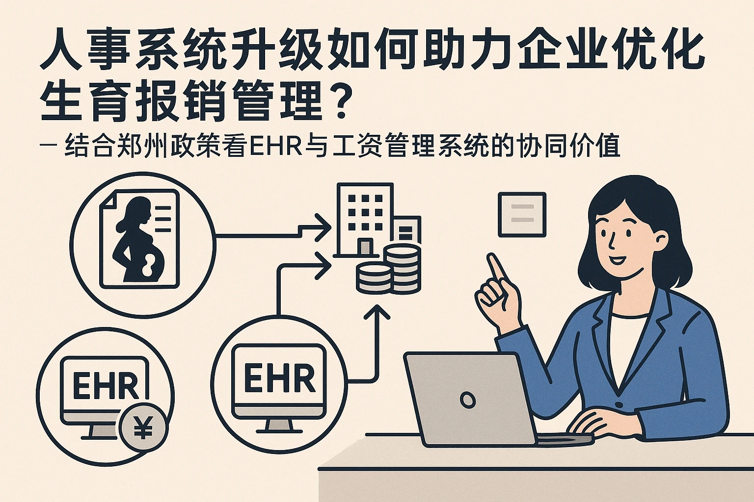 人事系统升级如何助力企业优化生育报销管理？——结合郑州政策看EHR与工资管理系统的协同价值