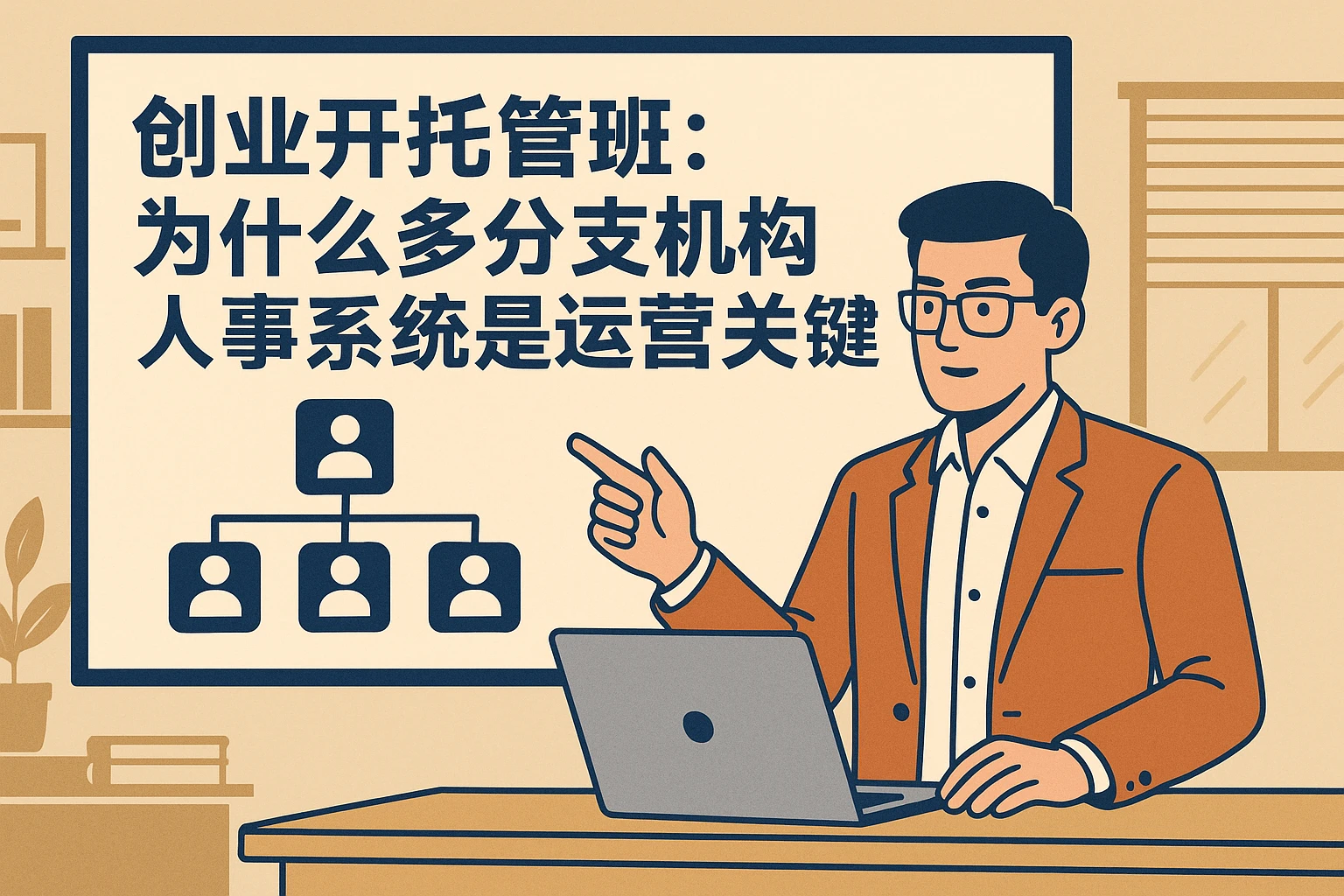创业开托管班：为什么多分支机构人事系统是运营关键？