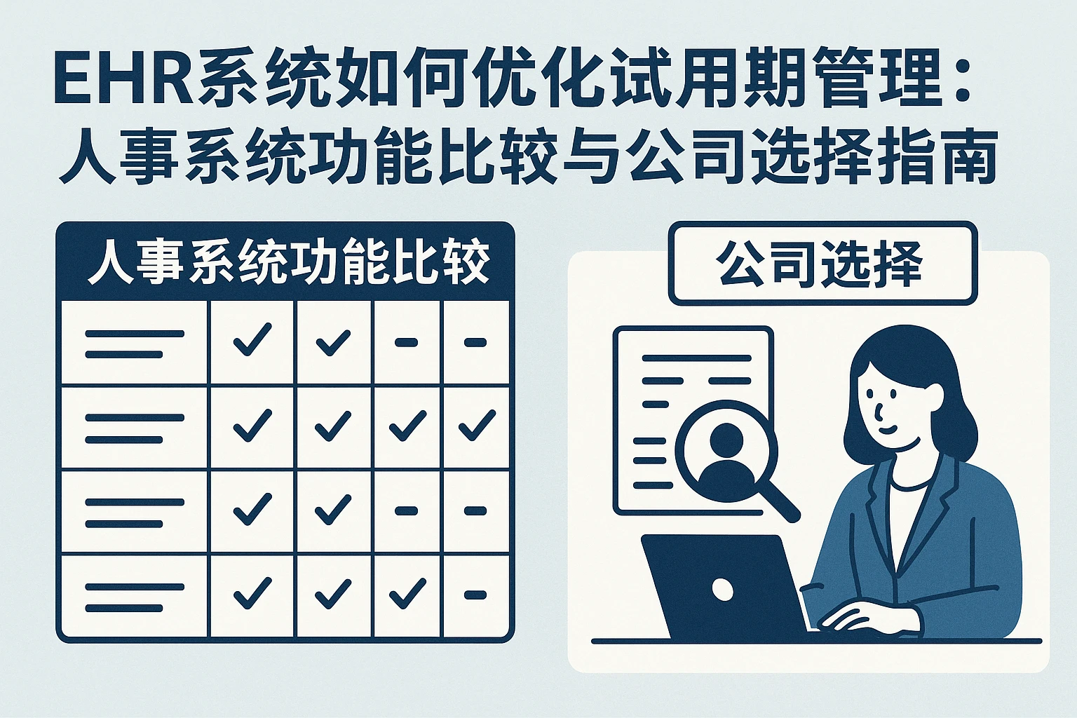 EHR系统如何优化试用期管理:人事系统功能比较与公司选择指南
