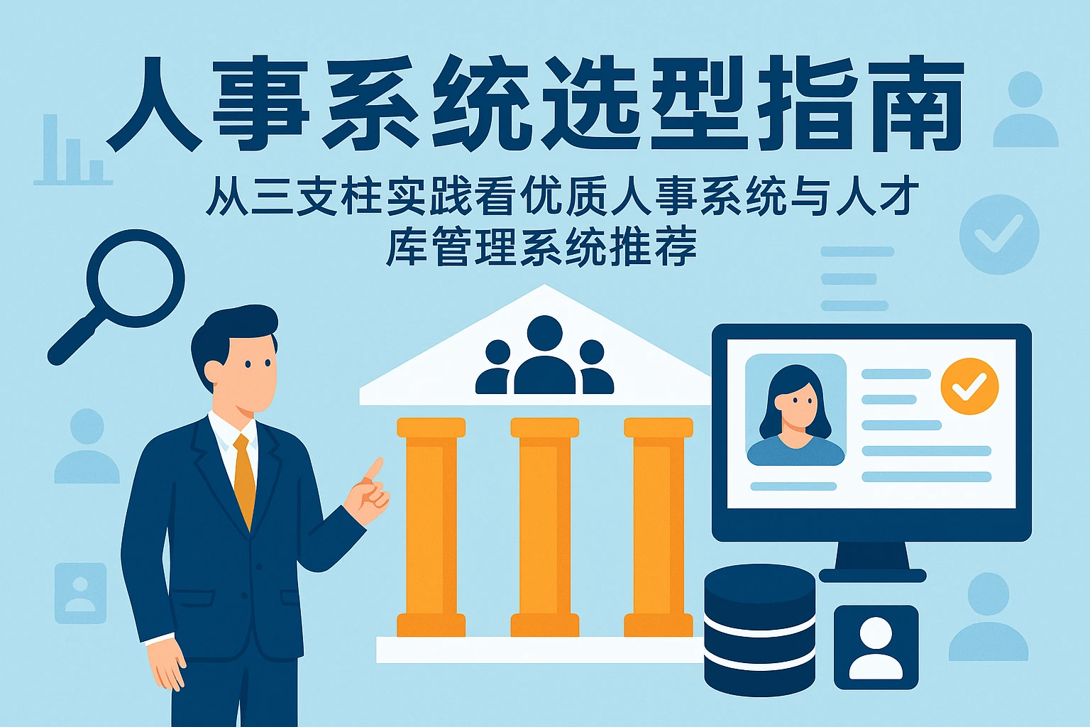 人事系统选型指南:从三支柱实践看优质人事系统与人才库管理系统推荐