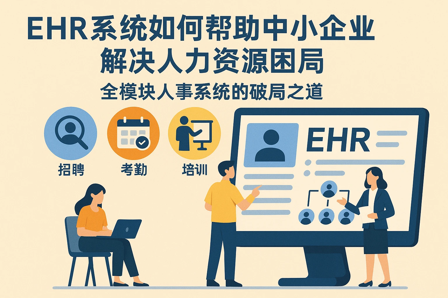 EHR系统如何帮助中小企业解决人力资源困局:全模块人事系统的破局之道