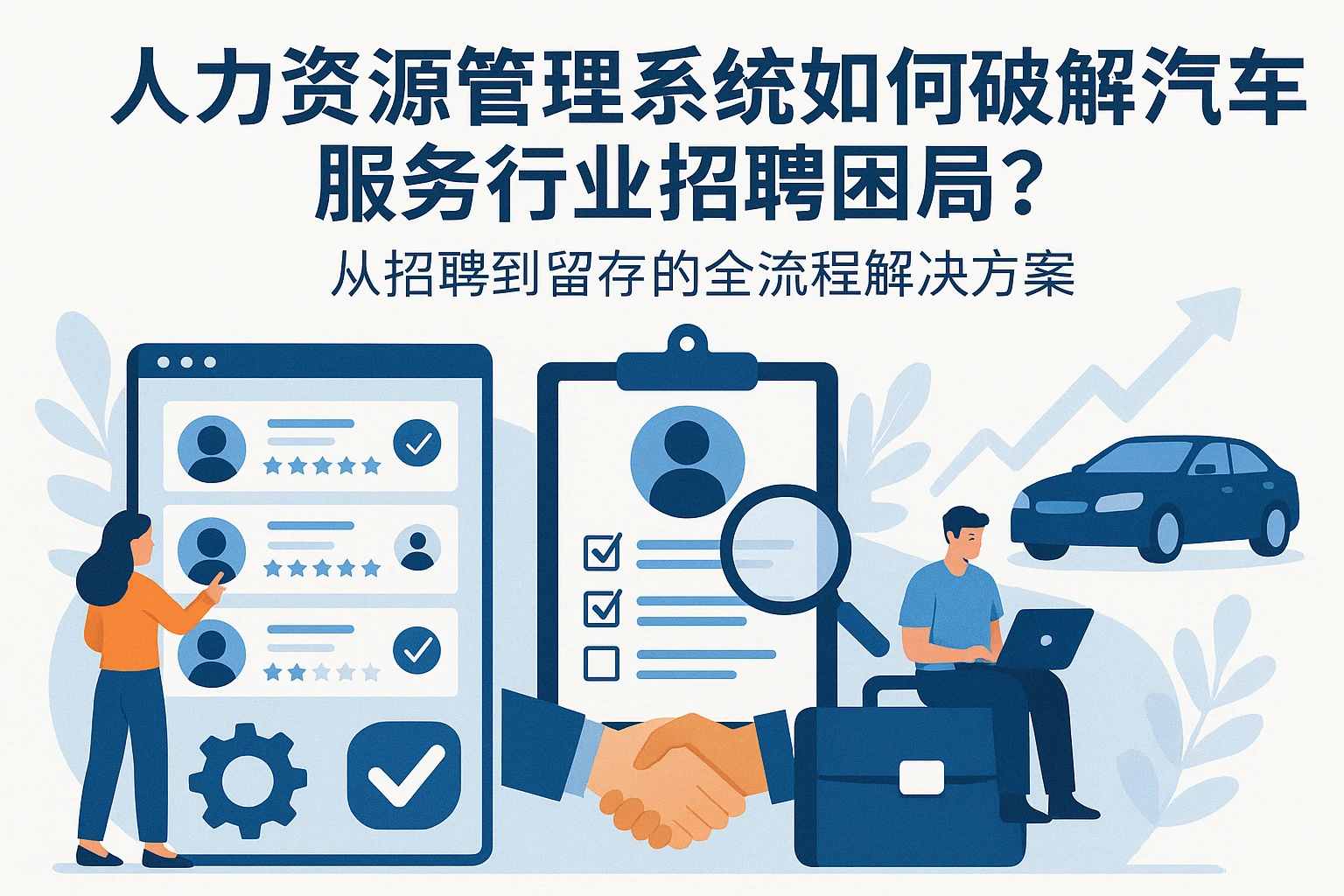 人力资源管理系统如何破解汽车服务行业招聘困局?从招聘到留存的全流程解决方案