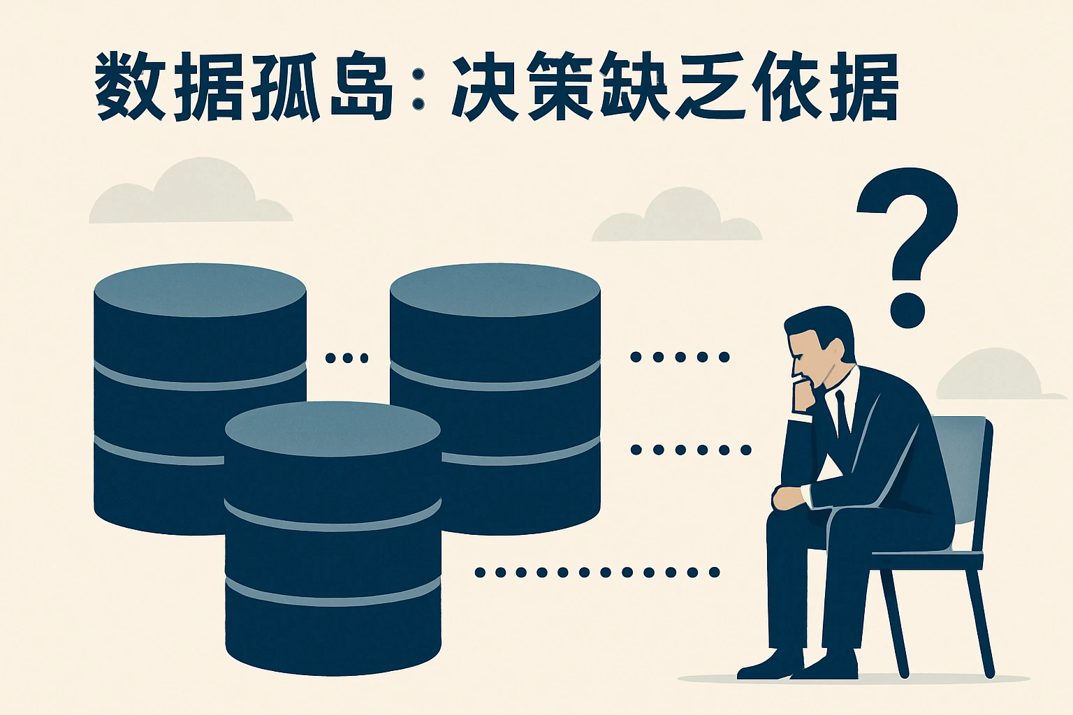 2. 数据孤岛：决策缺乏依据