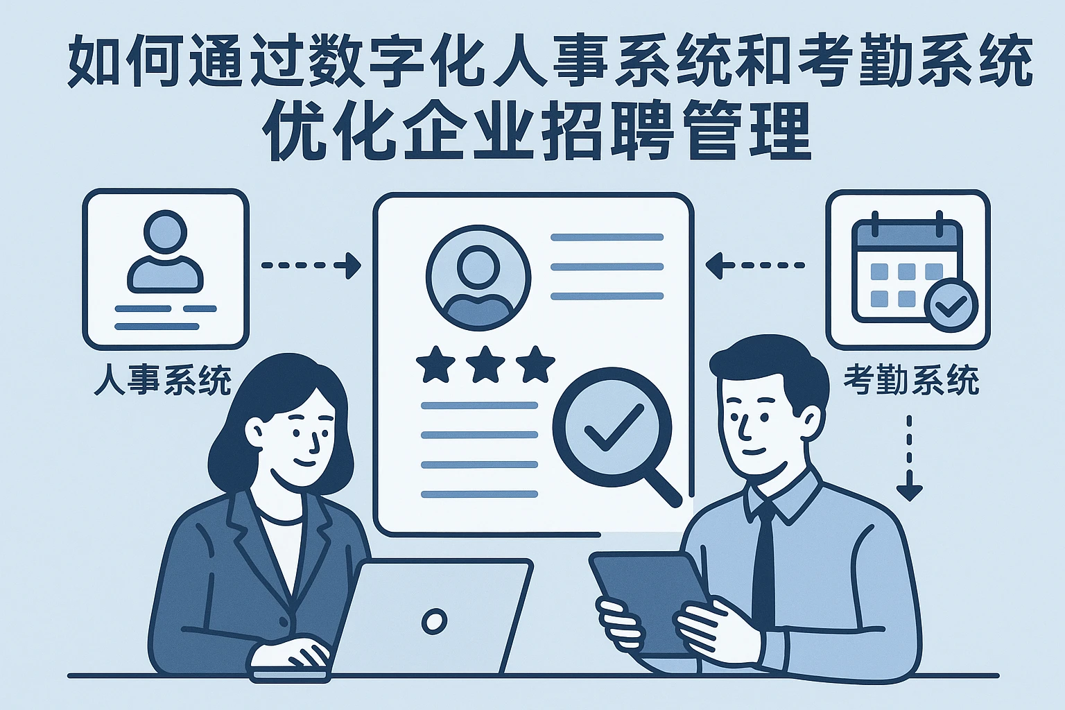 如何通过数字化人事系统和考勤系统优化企业招聘管理