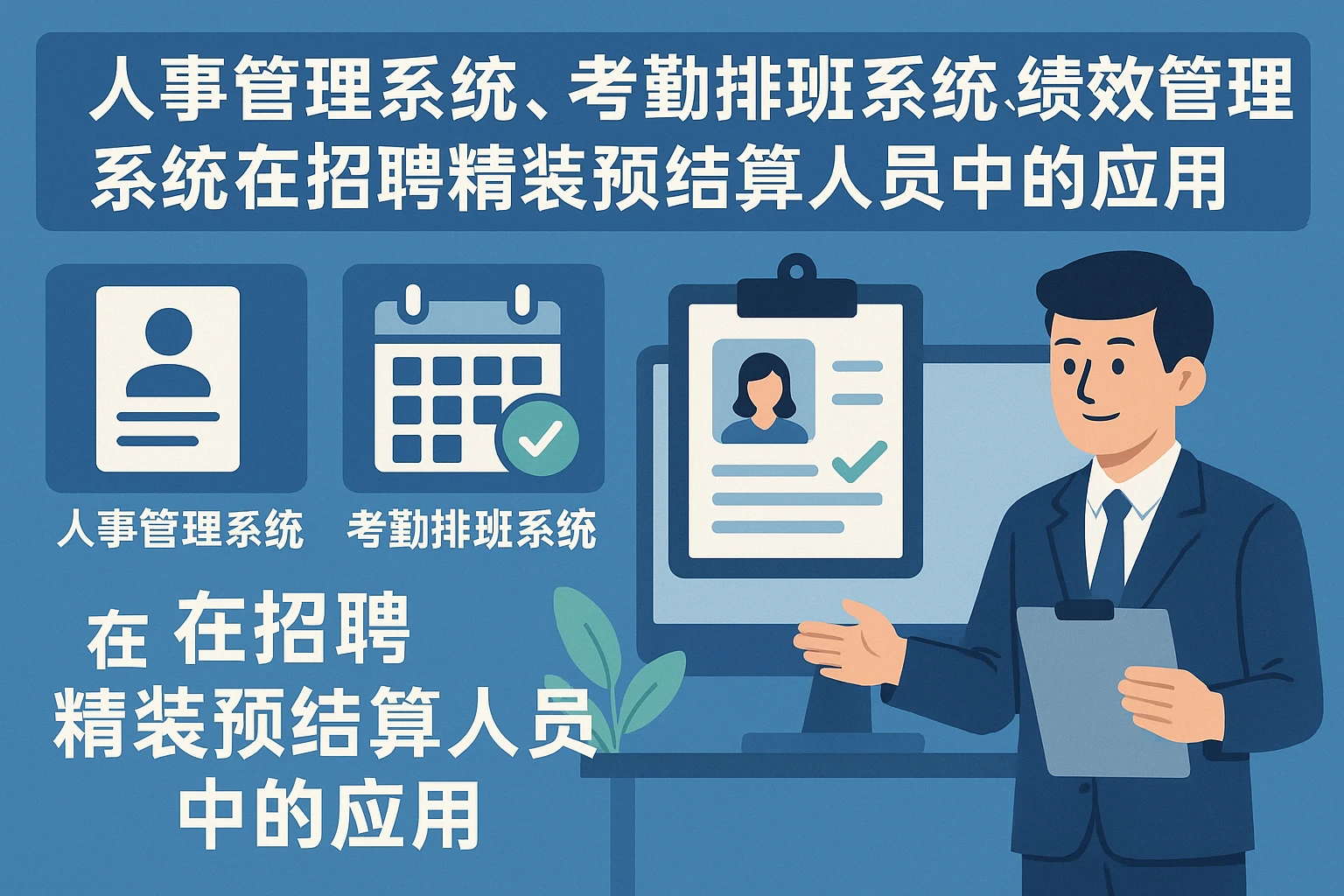 人事管理系统、考勤排班系统、绩效管理系统在招聘精装预结算人员中的应用