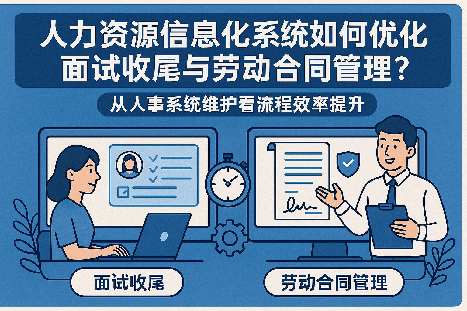 人力资源信息化系统如何优化面试收尾与劳动合同管理?——从人事系统维护看流程效率提升