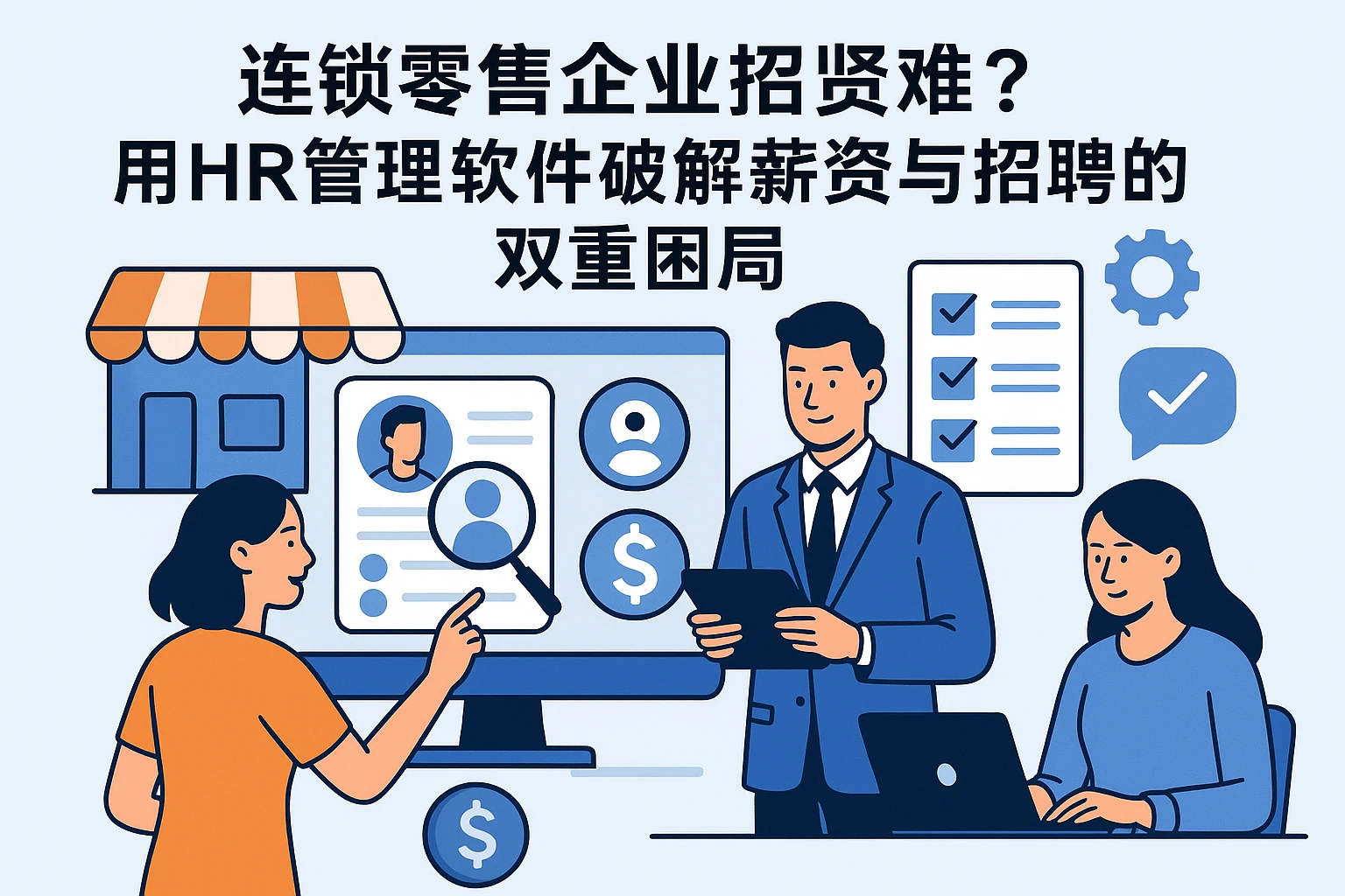 连锁零售企业招贤难？用HR管理软件破解薪资与招聘的双重困局