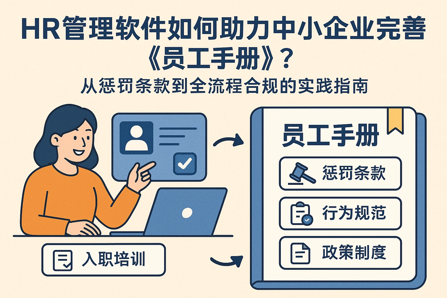 HR管理软件如何助力中小企业完善《员工手册》?从惩罚条款到全流程合规的实践指南