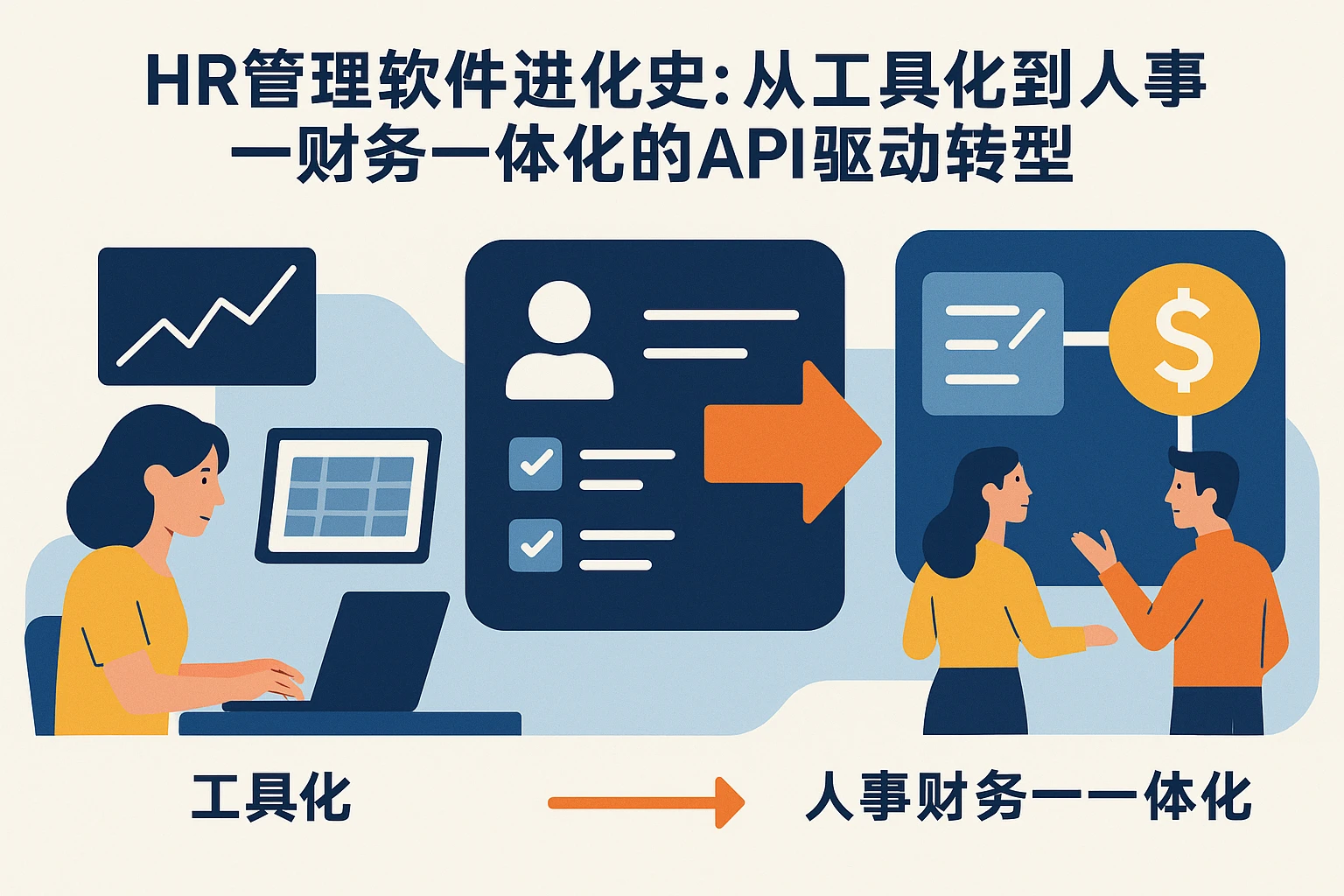 HR管理软件进化史：从工具化到人事财务一体化的API驱动转型