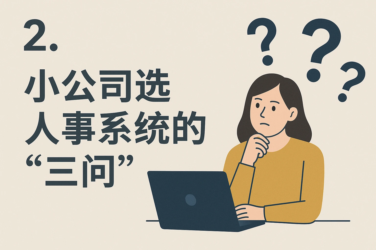 2. 小公司选人事系统的“三问”