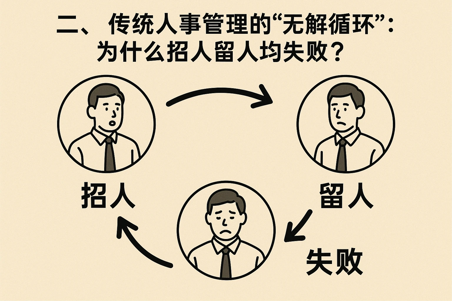 二、传统人事管理的“无解循环”：为什么招人留人均失败？
