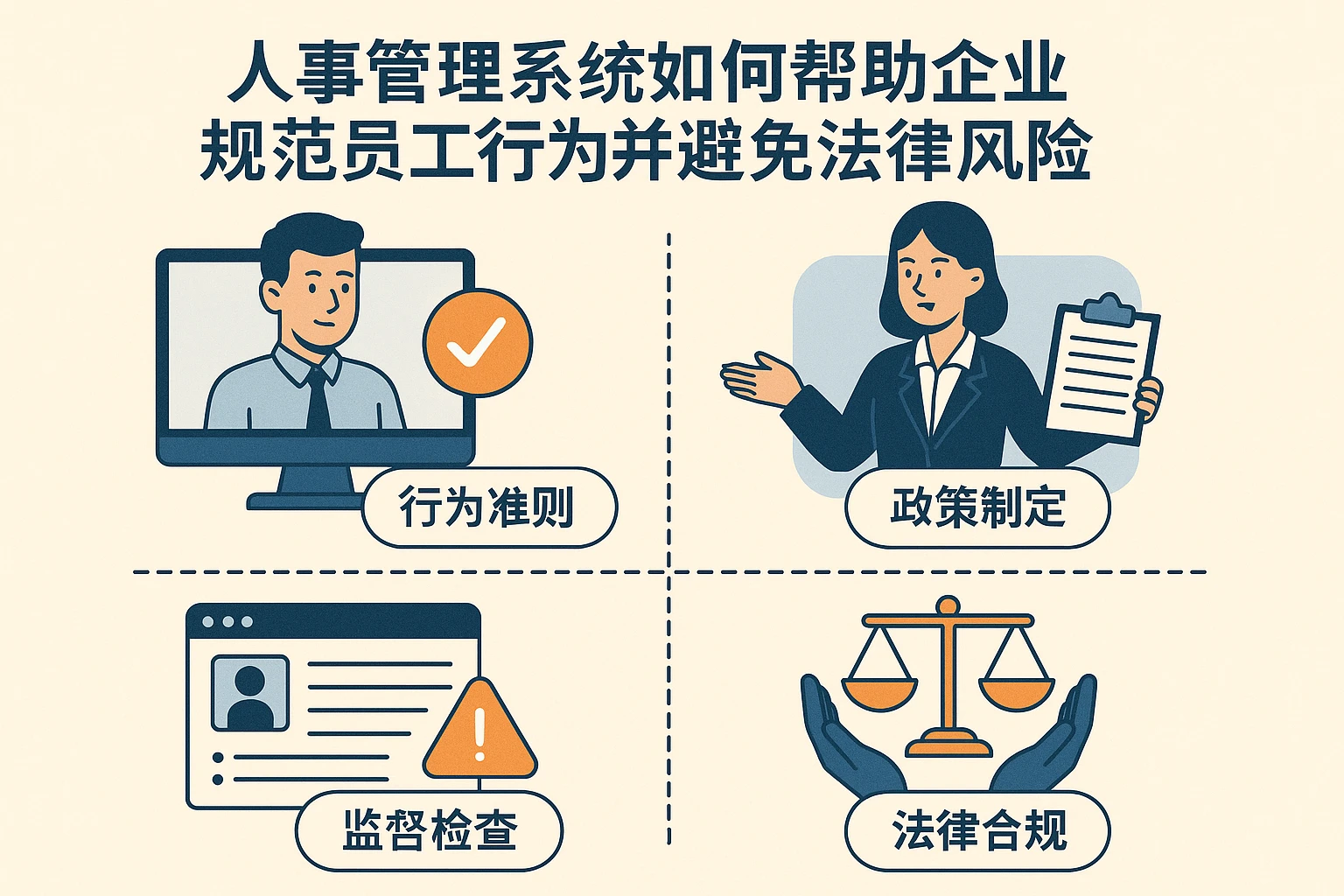 人事管理系统如何帮助企业规范员工行为并避免法律风险