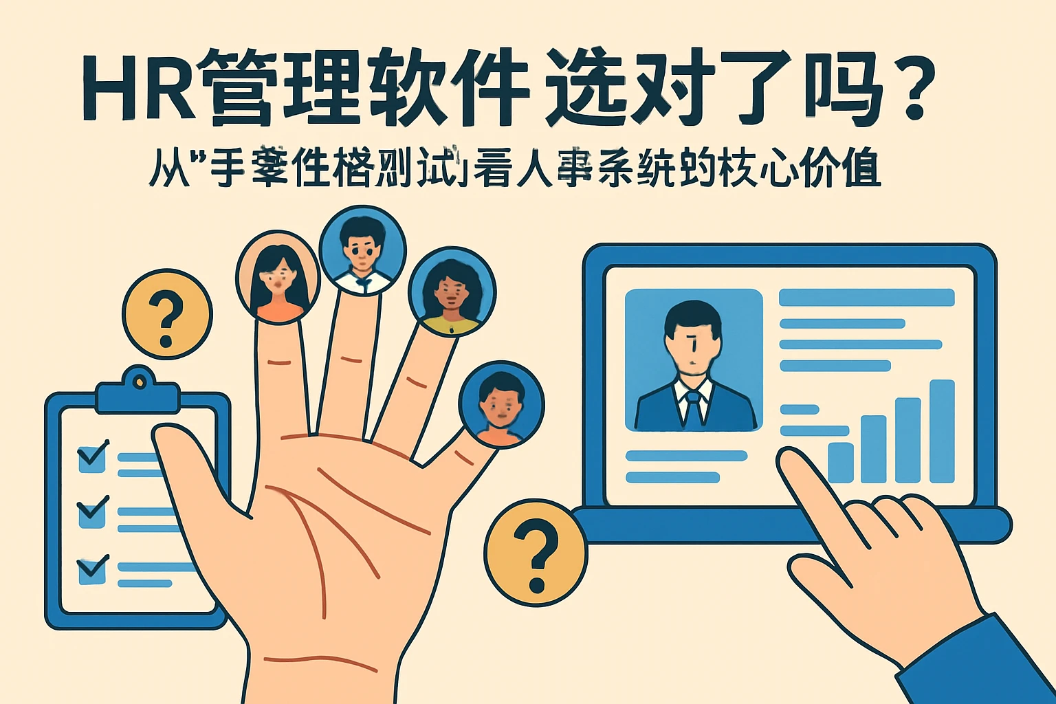 HR管理软件选对了吗?从“手掌性格测试”看人事系统的核心价值
