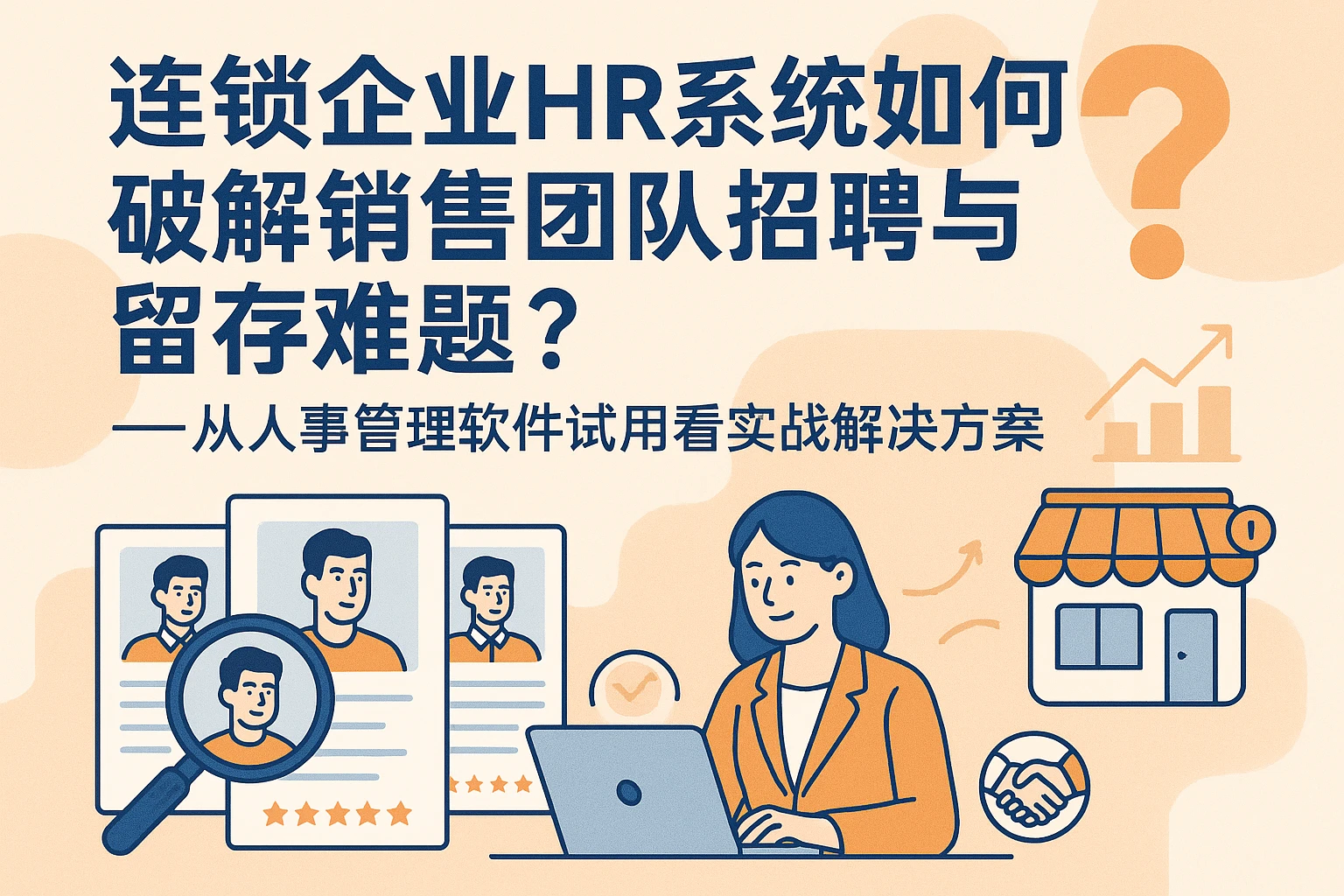 连锁企业HR系统如何破解销售团队招聘与留存难题？——从人事管理软件试用看实战解决方案