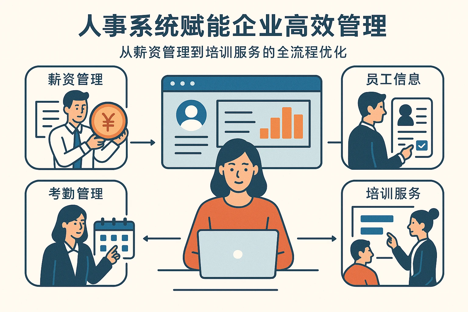 人事系统赋能企业高效管理：从薪资管理到培训服务的全流程优化